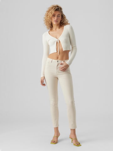 VERO MODA - Casaco de malha 'Glory' em branco