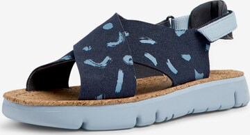 Sandalo con cinturino 'Oruga' di CAMPER in blu: frontale