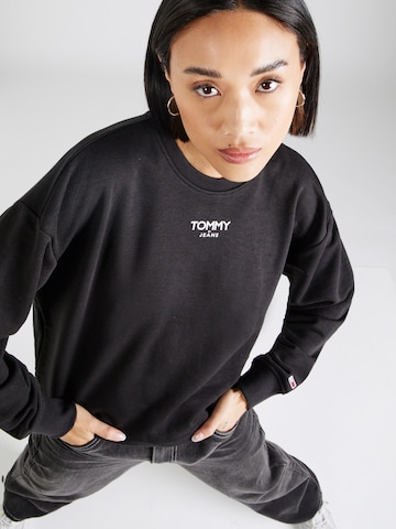 Tommy Jeans Sweatshirt in Schwarz