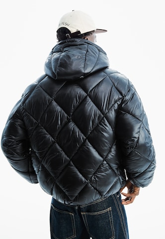 Bershka Winter jacket in Black