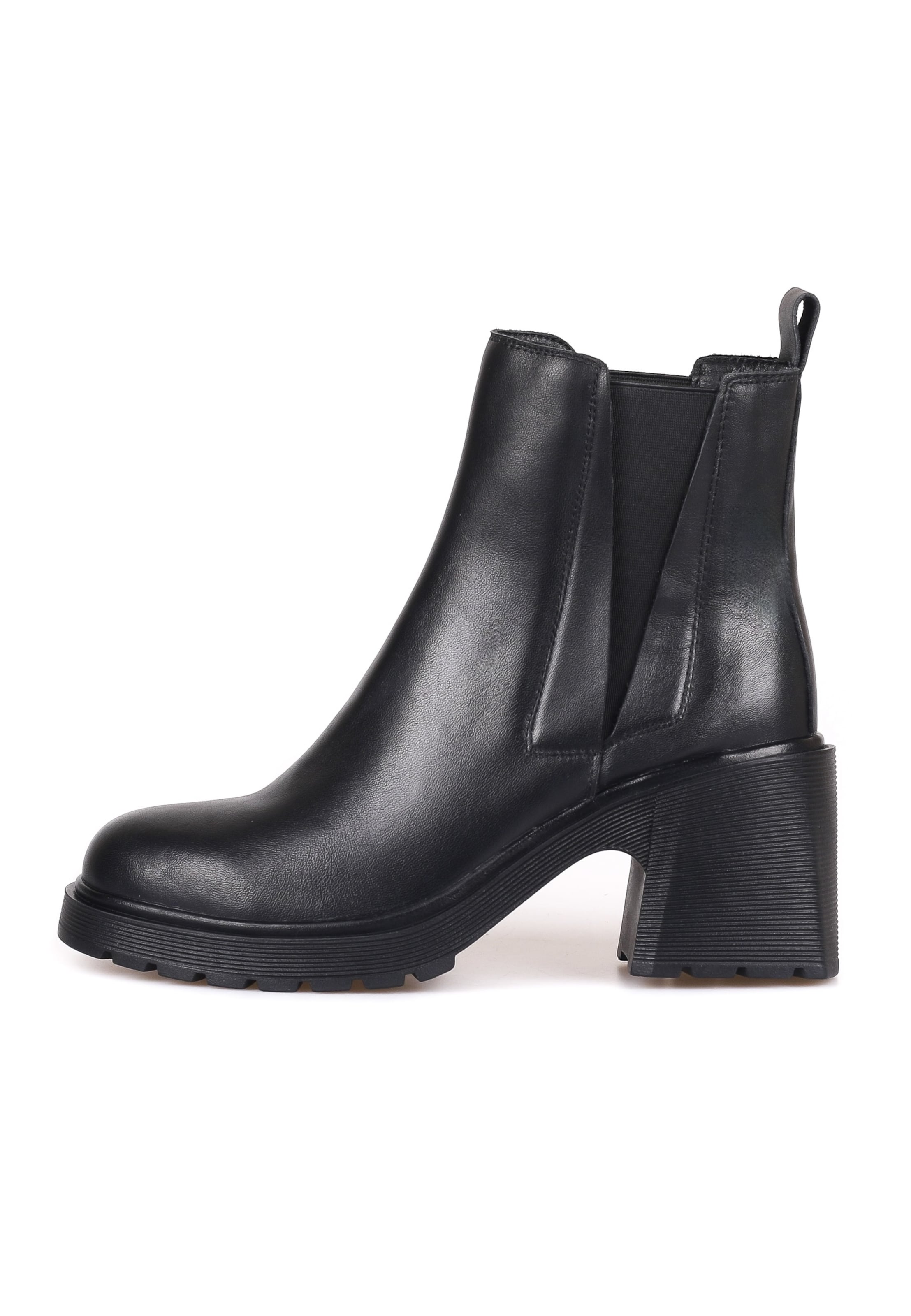 CESARE GASPARI Chelsea Boots in Schwarz: Vorderseite