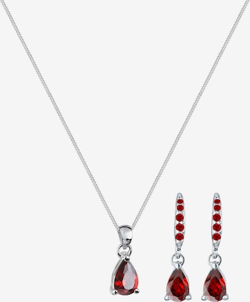 Parure de bijoux ELLI en rouge