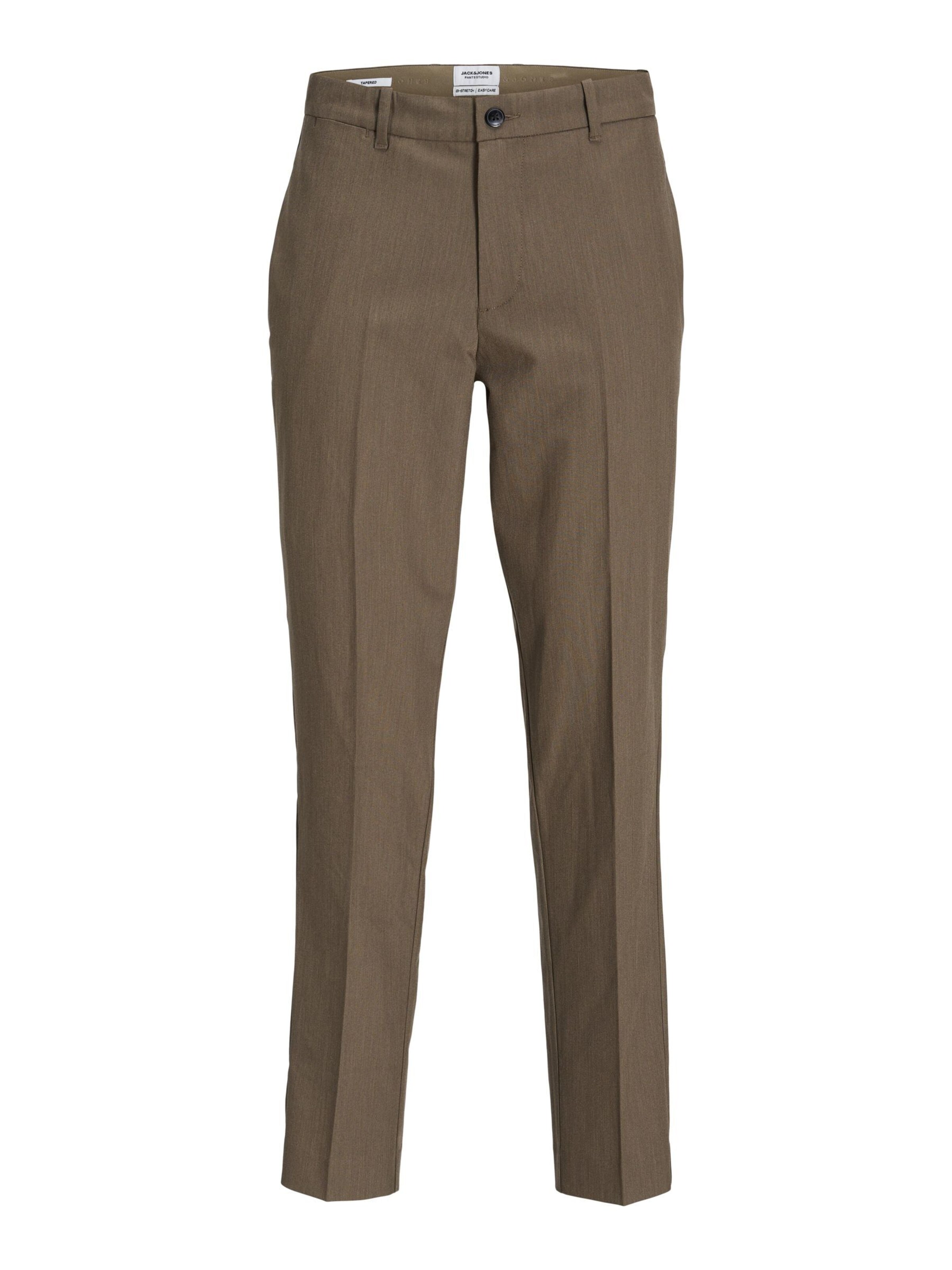 JACK & JONES Bukser med fals i brun: forside