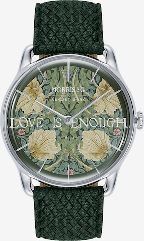 August Berg Analog Watch in Green: front