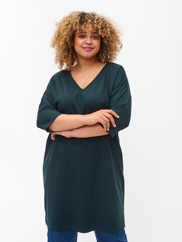 Zizzi Kleid 'SIV' in Grün: Vorderseite
