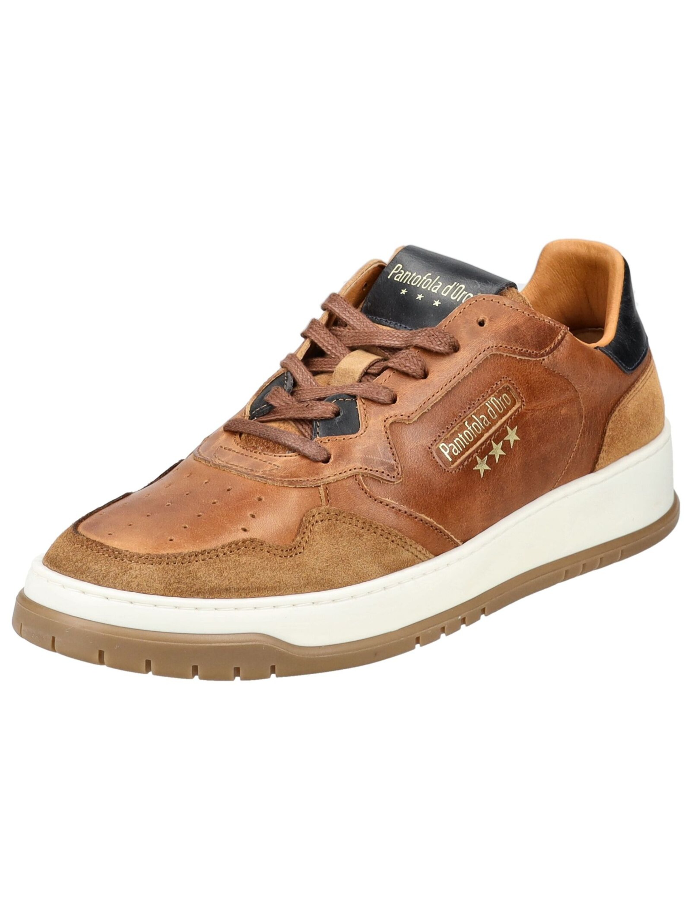 Baskets basses 'Sirmione' PANTOFOLA D'ORO en marron : devant