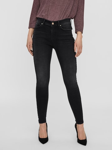 VERO MODA Skinny Jeansy 'Peach' w kolorze czarny: przód