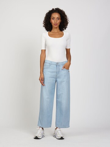 Gang Loosefit Jeans '94CAROL CULOTTE' in Blauw: voorkant