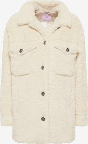 MYMO Between-Seasons Coat in White: front