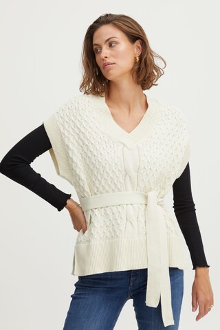 Pull-over 'Frsusann' Fransa en beige : devant