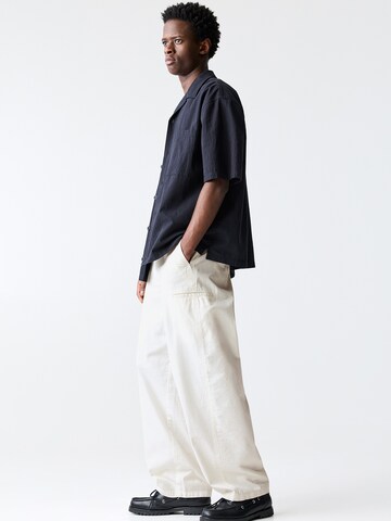 Pull&Bear Baggy Broek in Wit