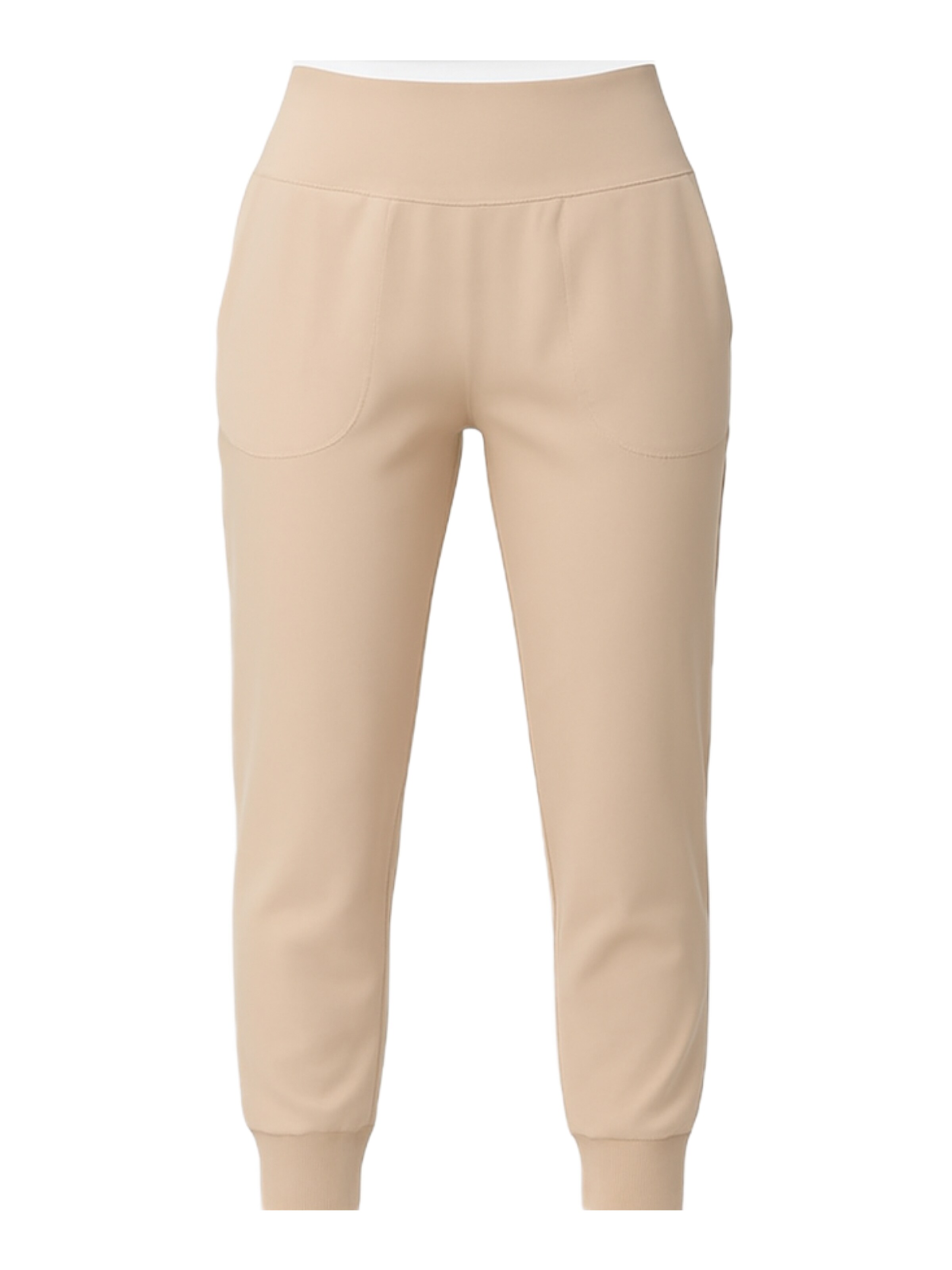 C&City Tapered Trousers in Beige: front