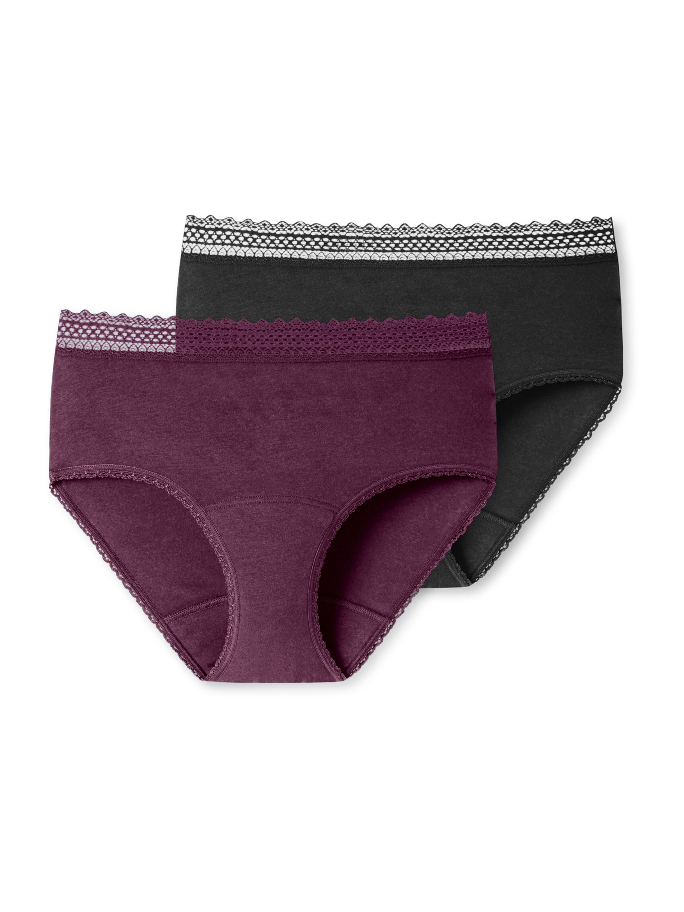 SCHIESSER Perioden-Pantys ' Menstruationsunterwäsche ' in Lila: Vorderseite