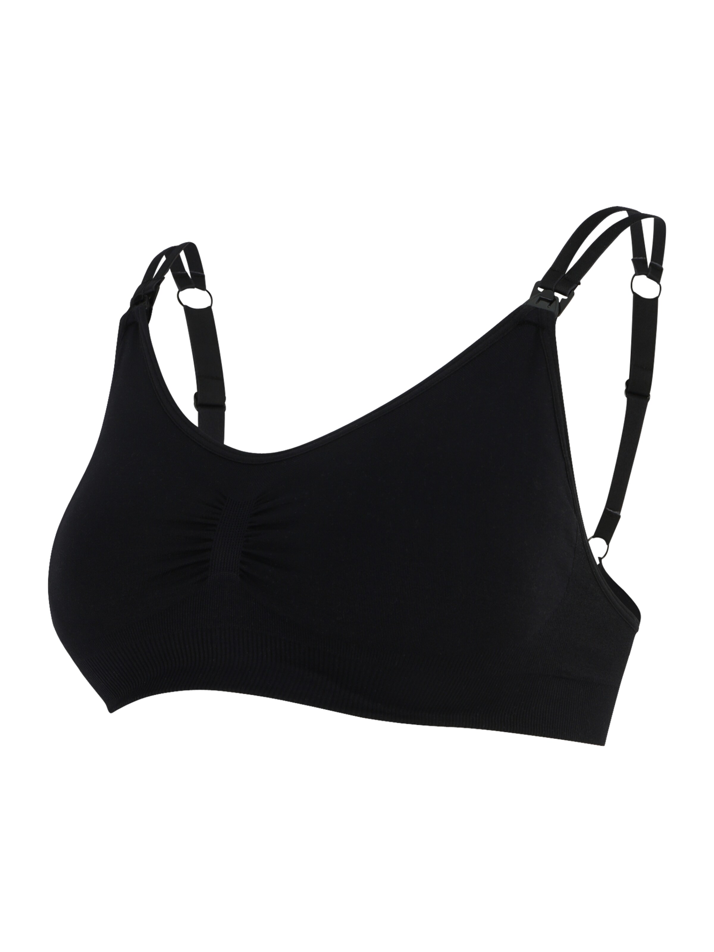 melns Lindex Maternity Zīdīšanas krūšturis