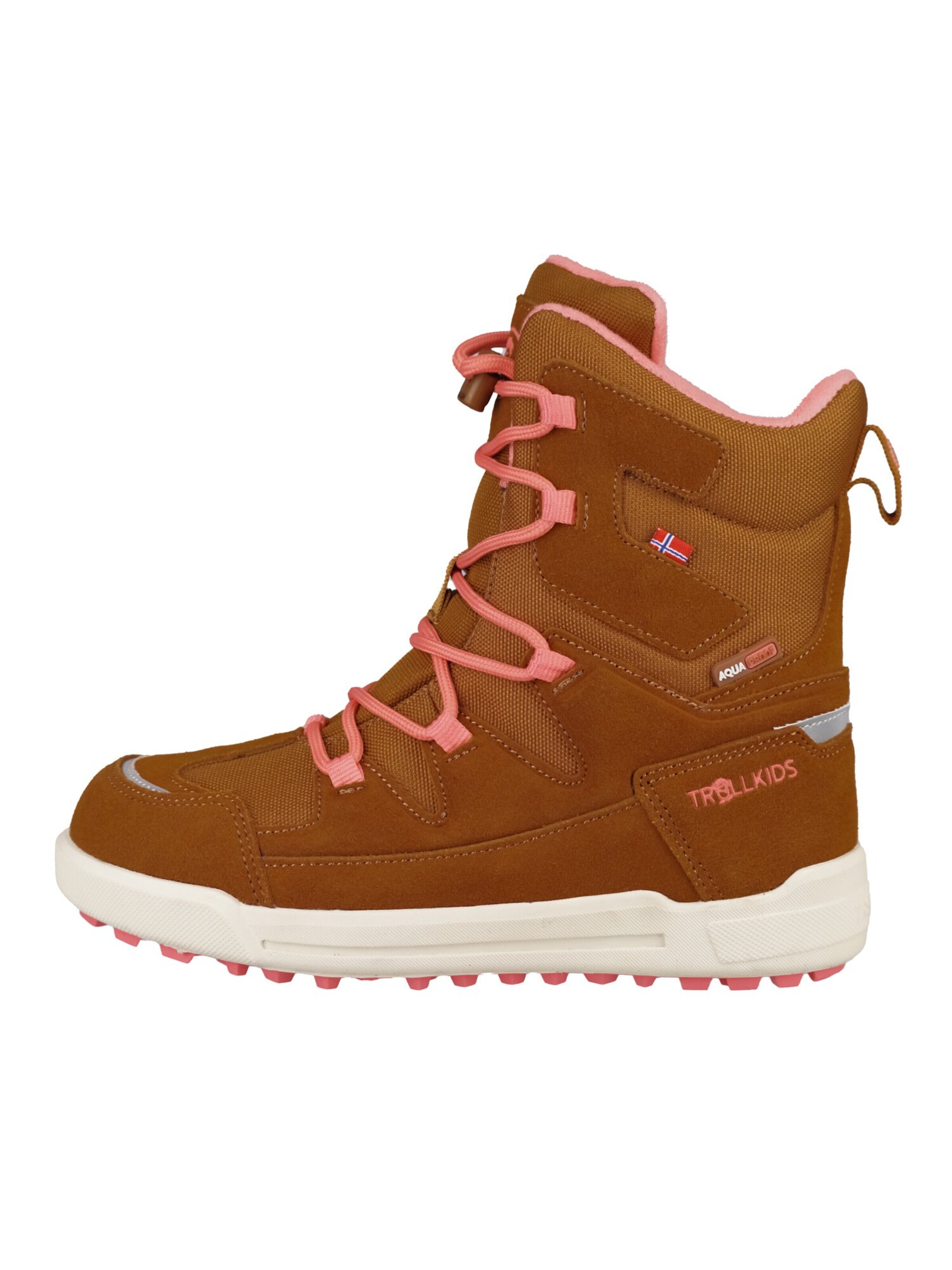 TROLLKIDS Snow Boots in Brown: front