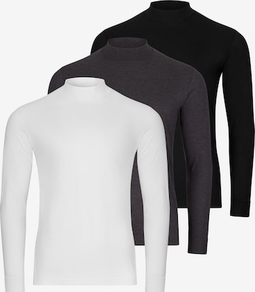 Ragman Shirt 'Basic' in Black: front