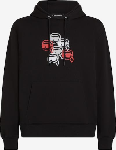 Megztinis be užsegimo iš Karl Lagerfeld, spalva – raudona / juoda / balta, Prekių apžvalga