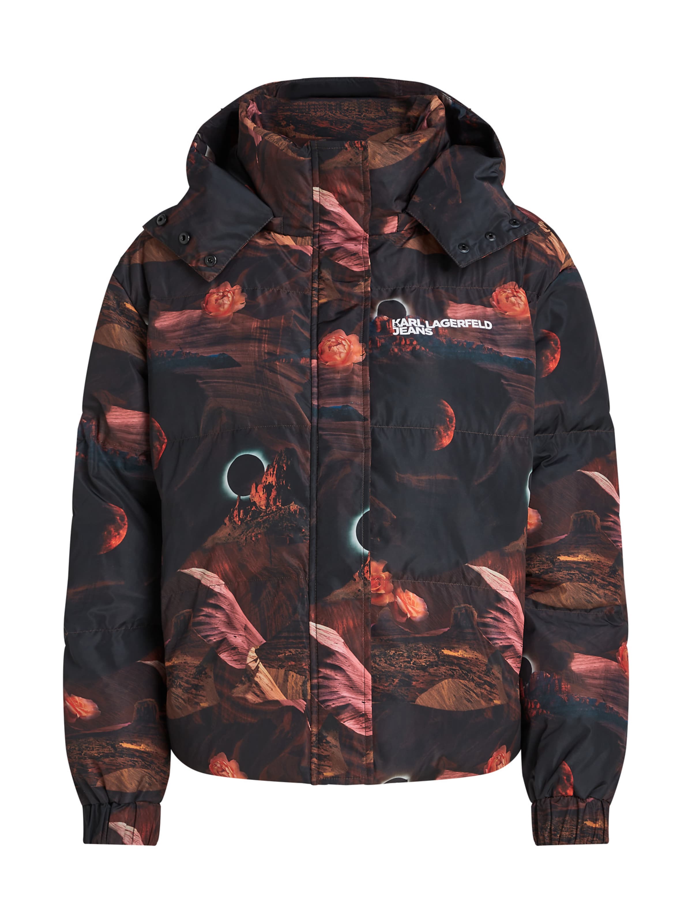 KARL LAGERFELD JEANS Talvejope, värv must: eest vaates