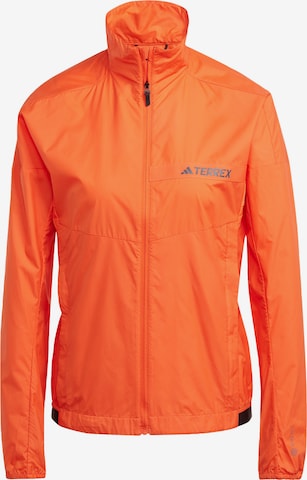 ADIDAS TERREX Outdoor Jacket in Orange: front