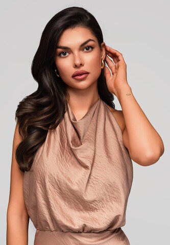 Robe de soirée Ombre en marron