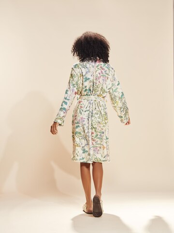 ESSENZA Long Bathrobe 'Steff Augustine' in Beige