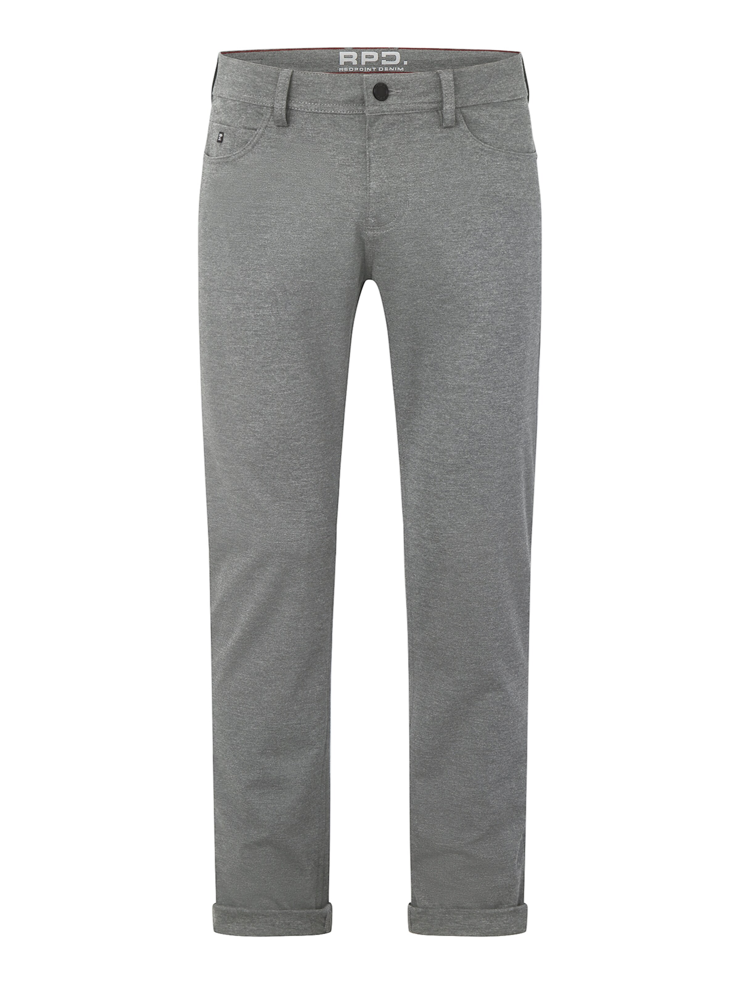 REDPOINT Slim fit Pants 'Kanata' in Grey: front