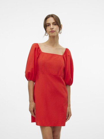 VERO MODA Jurk 'VMMina' in Rood: voorkant