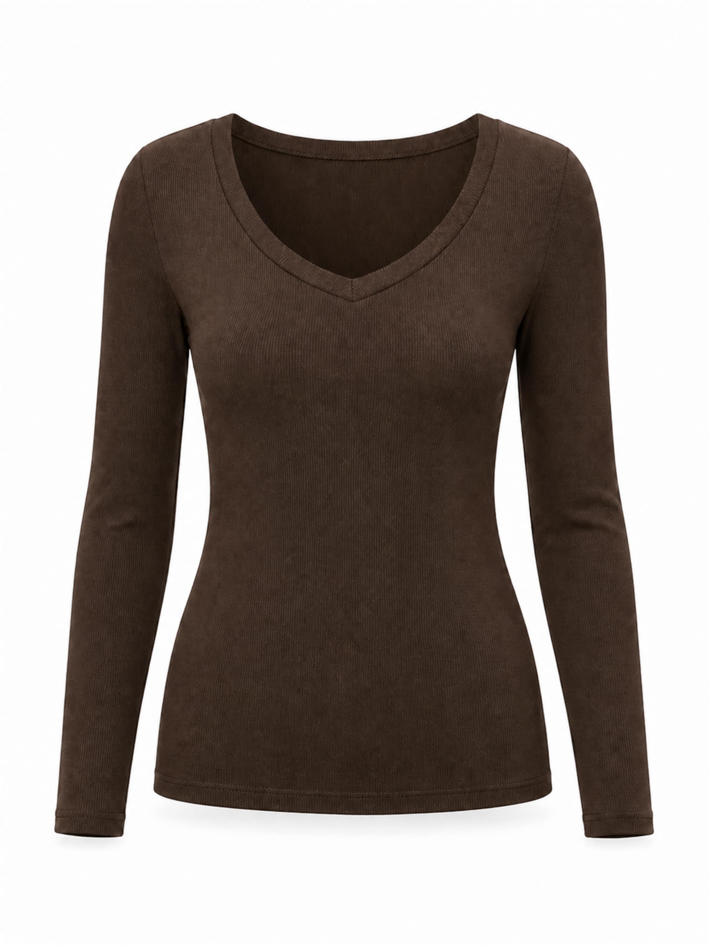 AOTTORI Shirt‌‌‌‌‌ in Braun: Vorderseite