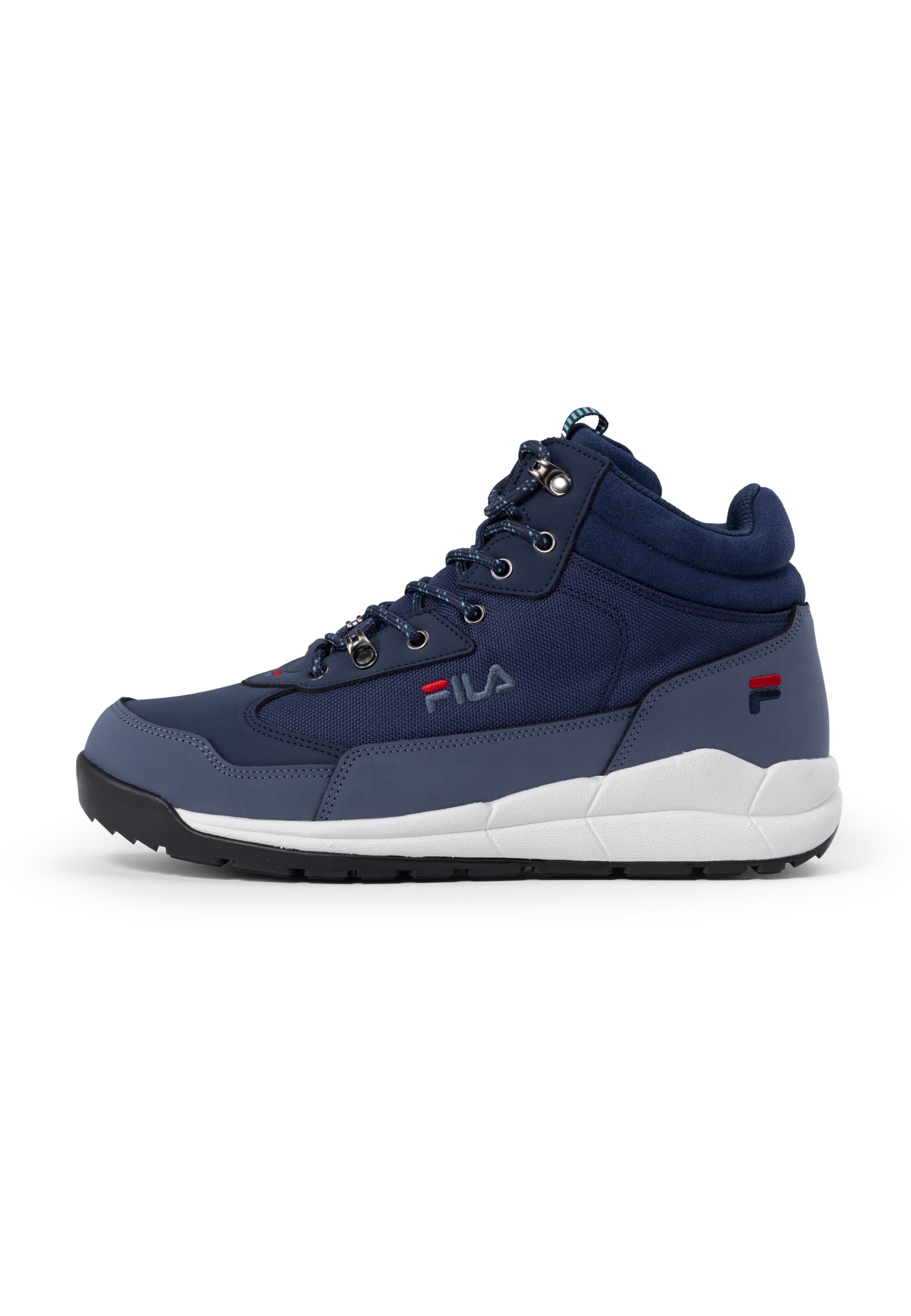 FILA - Botas com atacadores em azul: frente