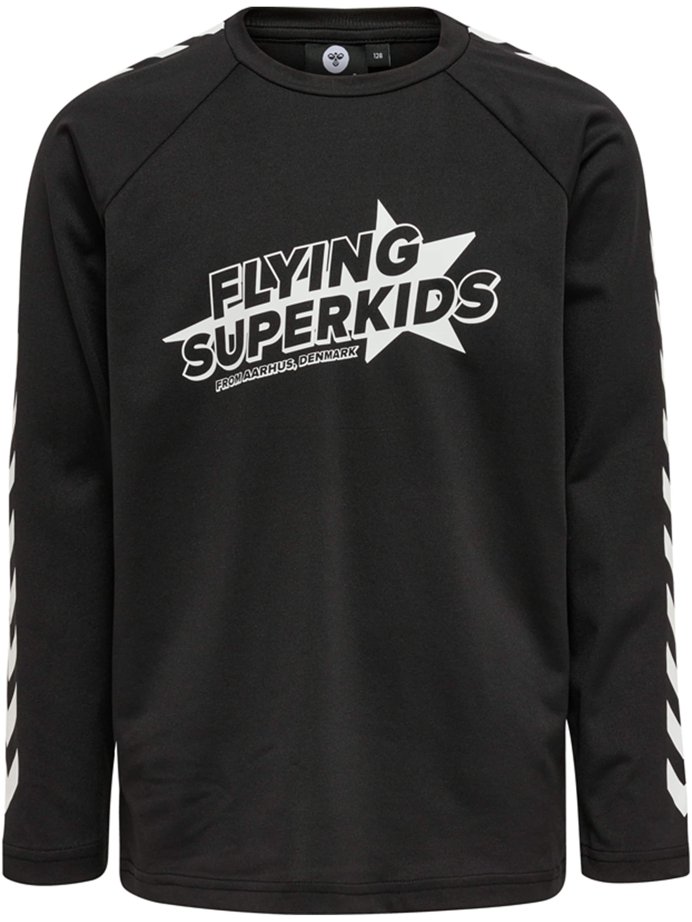 Hummel Shirt 'FLYING CHAMPION' in Schwarz: Vorderseite