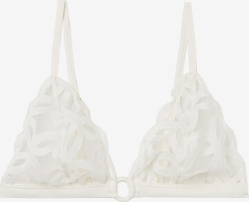 INTIMISSIMI Triangle Bra in White: front