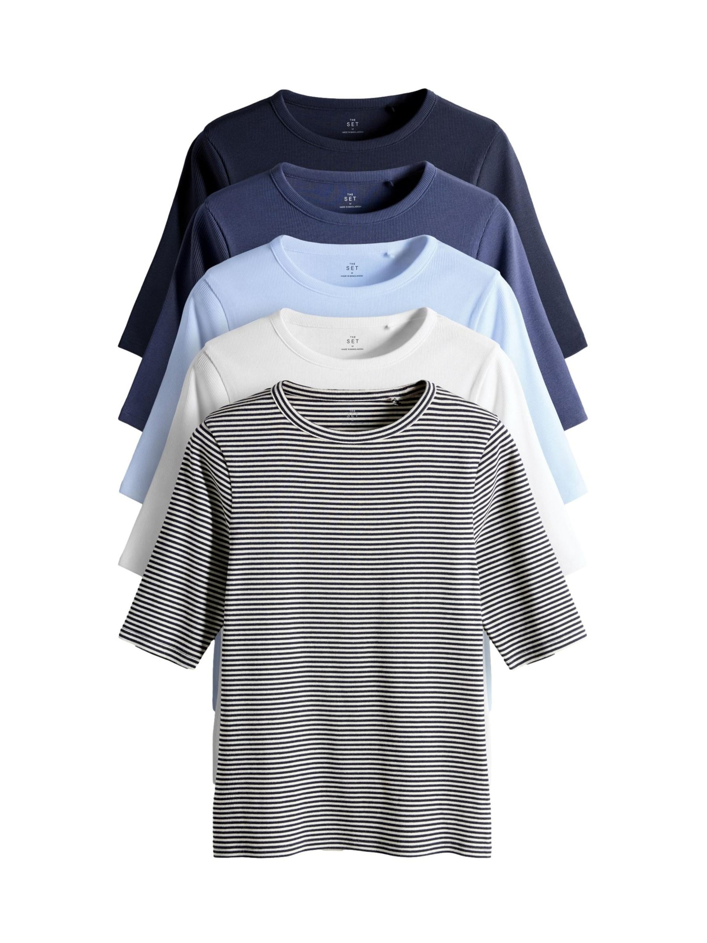 The Set Футболка в Синий: спереди