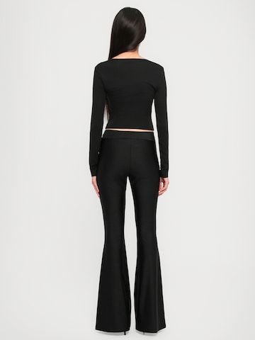 Just Cavalli Na zvonec Hlače | črna barva