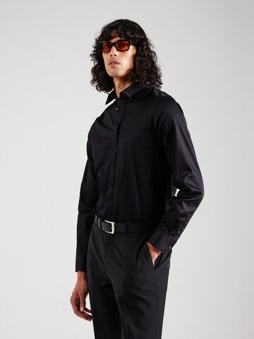 Slim fit Cămașă '8NZCBD ZN10Z' de la ARMANI EXCHANGE pe negru: față