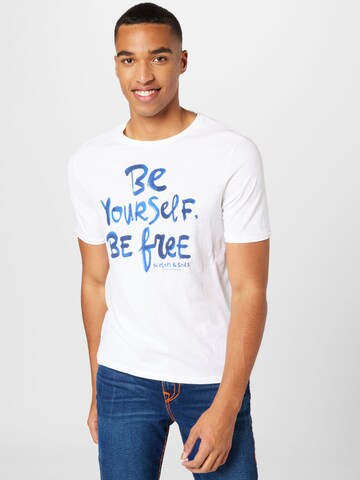 T-Shirt SCOTCH & SODA en blanc : devant