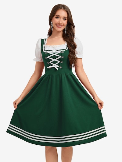 Yesfashion Dirndl‌‌‌‌‌‌‌‌ in 34 in dunkelgrün, Produktansicht