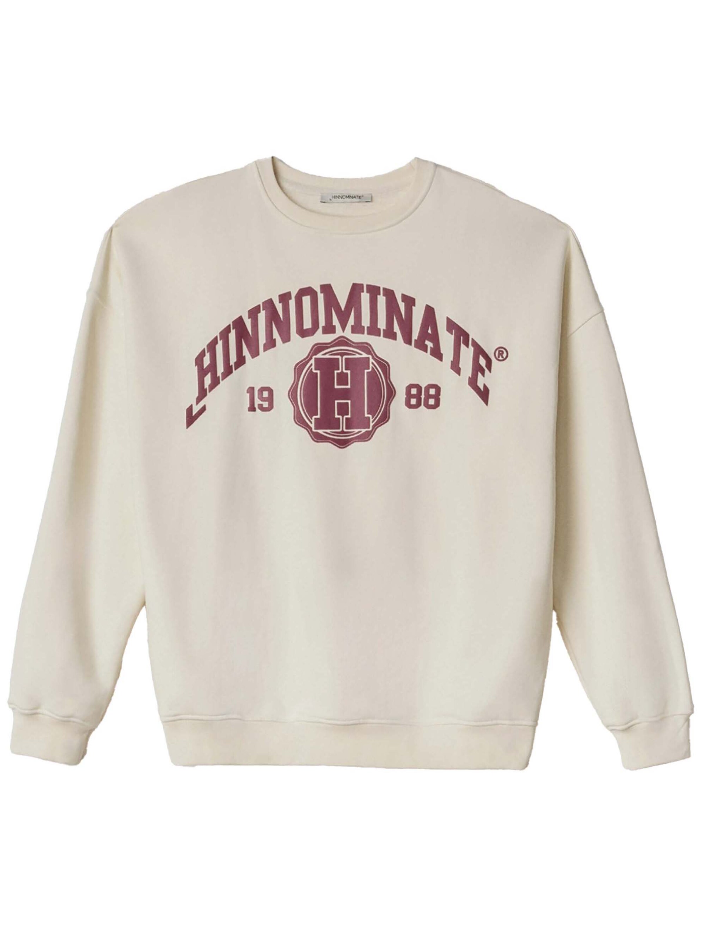 Sweat-shirt HINNOMINATE en blanc : devant