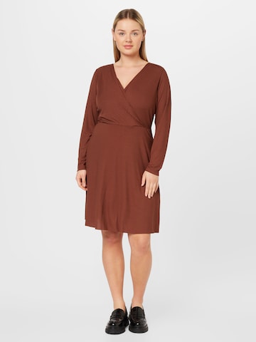 Robe Trendyol Curve en marron : devant