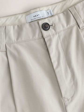 Next Loosefit Élére vasalt nadrágok - fehér