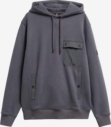 Sweat-shirt 'INLINE' Barbour International en gris : devant
