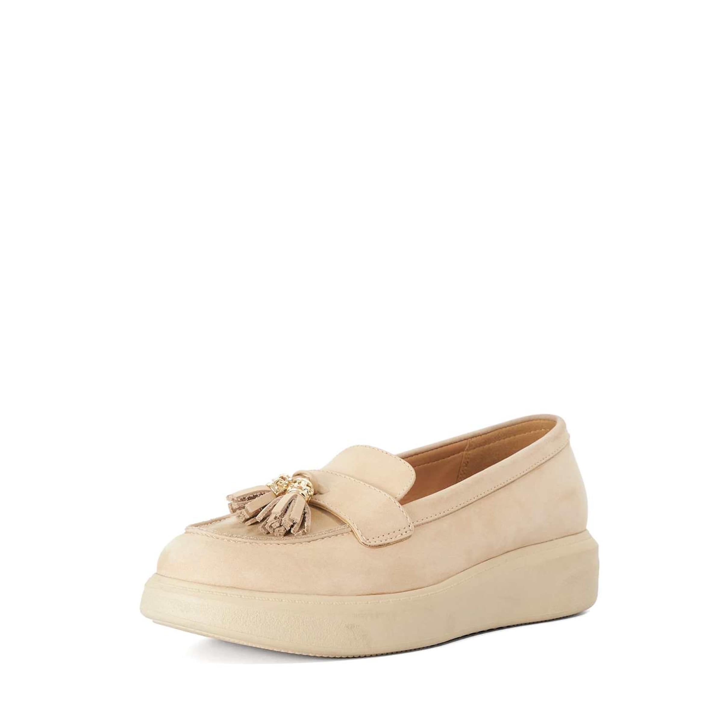 Chaussure basse Dune LONDON en beige : devant