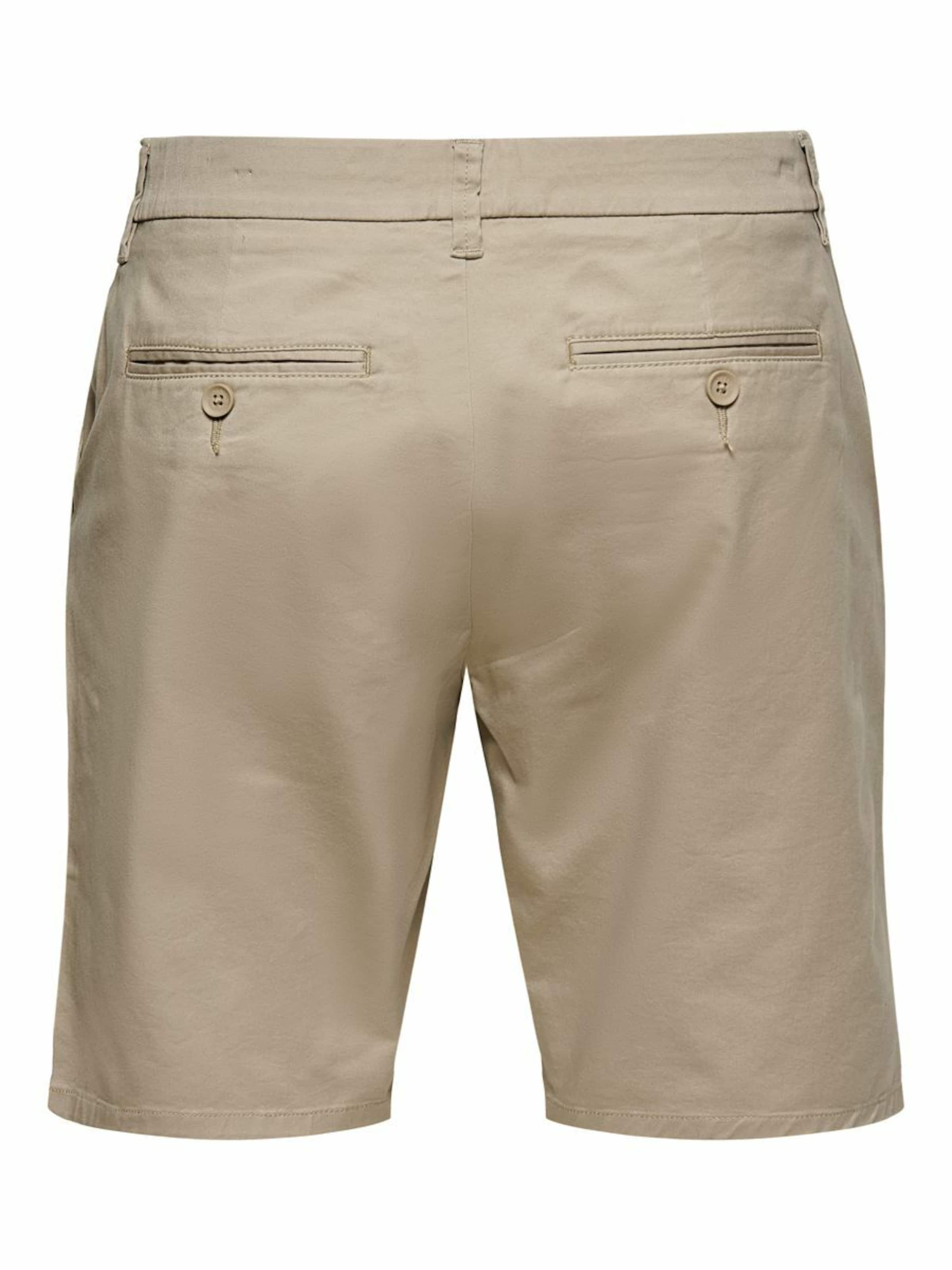 Regular Pantalon chino 'Cam' Only & Sons en beige