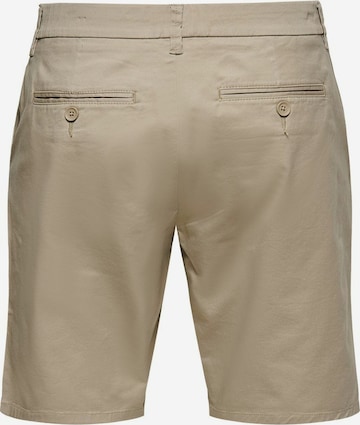 Regular Pantalon chino 'Cam' Only & Sons en beige