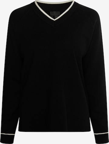 DreiMaster Klassik Sweater in Black: front