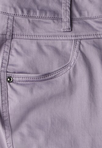 STREET ONE Slimfit Hose in Lila