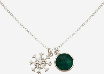 Gemshine Ketting in Zilver: voorkant