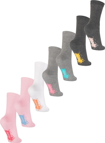 footstar Socks 'Wochentage' in Pink: front