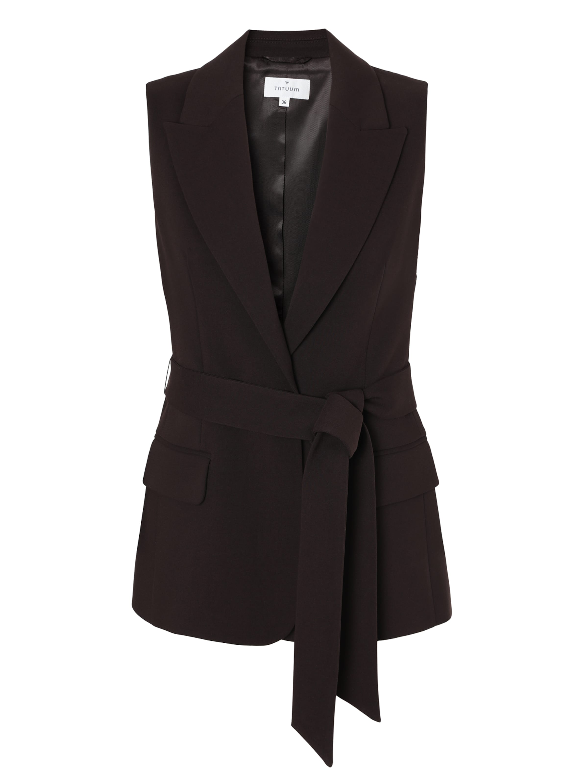 TATUUM Kostymväst 'Lamkina' i brun: framsida