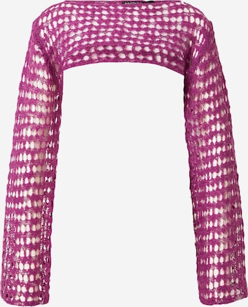 Nasty Gal Sweater in Purple: front