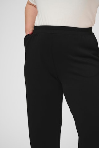 Wide Leg Pantalon 'KCAnnita' KAFFE CURVE en noir